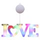 thumbnail image 2 of Letrero de lámpara con letras románticas, lámpara de lechón para el día de San Valentín, luz de noche LED, letrero de Navidad, para colgar, AMOR Multicolor, 2 of 8