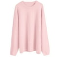 thumbnail image 5 of Womens Plus Size Sweater Casual Solid Color Pullover Soft Comfortable Knit Top Everyday Wear Fall Winter Soft Warm Outfit, 5 of 5