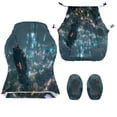 thumbnail image 7 of TSOVTHRID Modern Cyberpunk City Print Gaming Chair Cover with Armrest Cover, Anti Slip Rotating Chair Protection Universal Computer Chair Slipcover with Elastic Band for Home Studio, 7 of 7