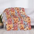 thumbnail image 4 of Throw Blanket for Couch, Artistic Colorful Cute Cats Super Soft Fuzzy Comfy Warm Throw Blanket, Cuteness Lightweight Cozy Plush Flannel Blanket & Throws for Sofa and Bed All Season, 4 of 5