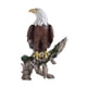 thumbnail image 4 of Figura de águila calva en rama de , escultura, decoración de escritorio hecha a mano, 16x14x23cm para regalo de inauguración de la casa, 4 of 9