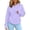 Purple, variant on Hoodie with Dog Pouch, Oversized Sweatshirt Kangaroo Pocket Front Carry Pouch for Small and Cats,Casual Puppy Dogs Holder Solid Long Sleeve Pullover Top