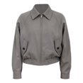 thumbnail image 1 of Chamarra George para Mujer, Cuello Camisero Gris Talla Ch, 1 of 4