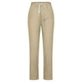 thumbnail image 3 of WILLBEST Pantalones Deportivos de Pierna Ancha para Mujer, Holgados, con Cordón, de Yoga, de Cintura Alta, Cómodos E Informales, con Bolsillo para Un Estilo Veraniego. Chica, 3 of 3