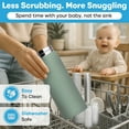 thumbnail image 4 of Portable Breast Milk Cooler Bottle: 30H Cooling Time, 2 x 150ml/5Oz BPA-Free Breastmilk Storage Bottles, Breastmilk Cooler with Durable Thermos Container, Travel Breastfeeding Milk Chiller for Baby, 4 of 9