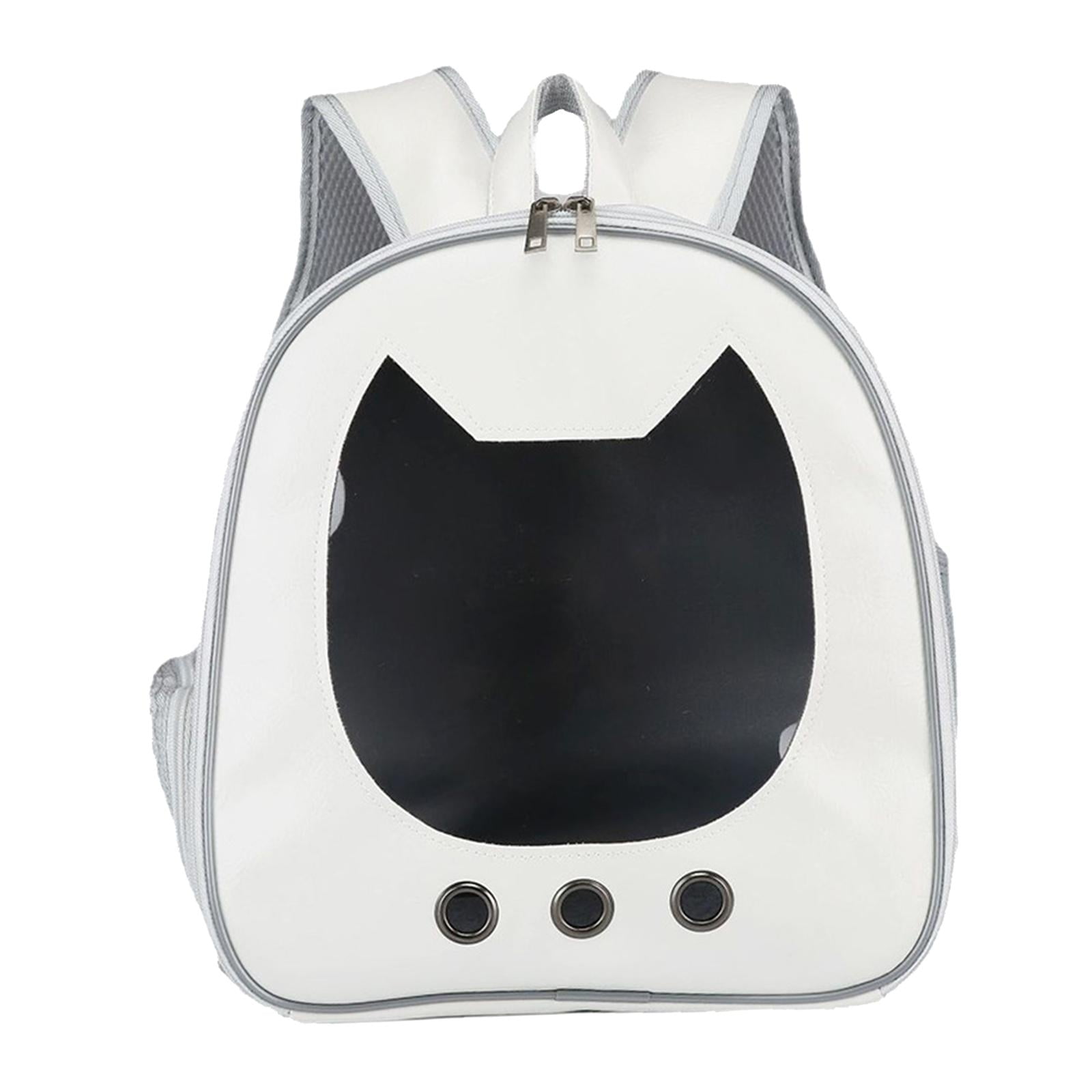 Fzaqwen Cat Carrier Backpack Ventilated Large Airline Approved Walking Hiking White