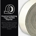 thumbnail image 5 of DuraMark White Outdoor Pavement Marking Tape 2" x 150' – No Residue, Waterproof Line Tape for Asphalt & Concrete – Reflective Glass Beads, Anti-Slip Surface for Basketball, Tennis, Driveways, 5 of 7
