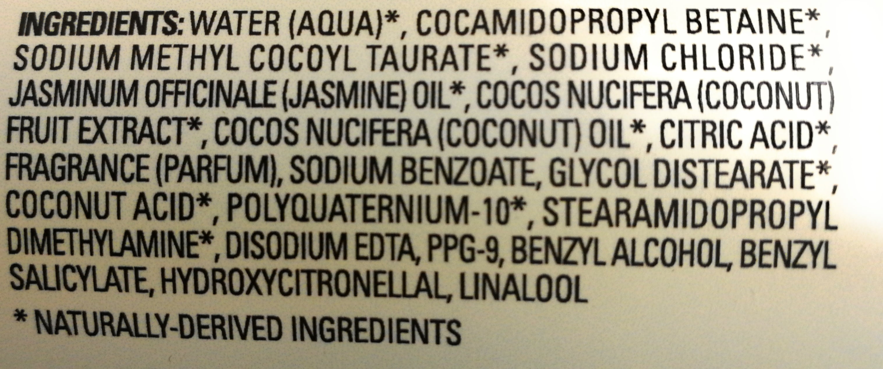 Love, Beauty & Planet Lbp Shampoo Sf Coconut Milk & White Jasmine 20.25 FL oz/598ml