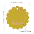 thumbnail image 6 of Inkdotpot Rose Gold Foil Paper Hang Tags Love Is Sweet Wedding Favor Tags 50 Piece, 6 of 7