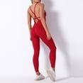 thumbnail image 5 of YFPWM Jumpsuits for Women Elegant Long Sleeve Bodycon Buttons Rompers Elastic Waist Stretchy Jumpsuit Tie Mini Short Jumpsuit Elegant Straight Pants Stitching Solid Color Seamless Yoga Pants, 5 of 9