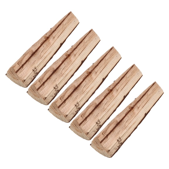 BESTYASH 5Pcs Assorted Color Rustic Wood Logs for Fire Pit and Fireplace Decor with Weather Resistant Finish