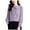 Purple, variant on JGGSPWM Women Spring Autumn Fashion Scarf Collar Long Sleeve Solid Color Style Tops Red 3XL
