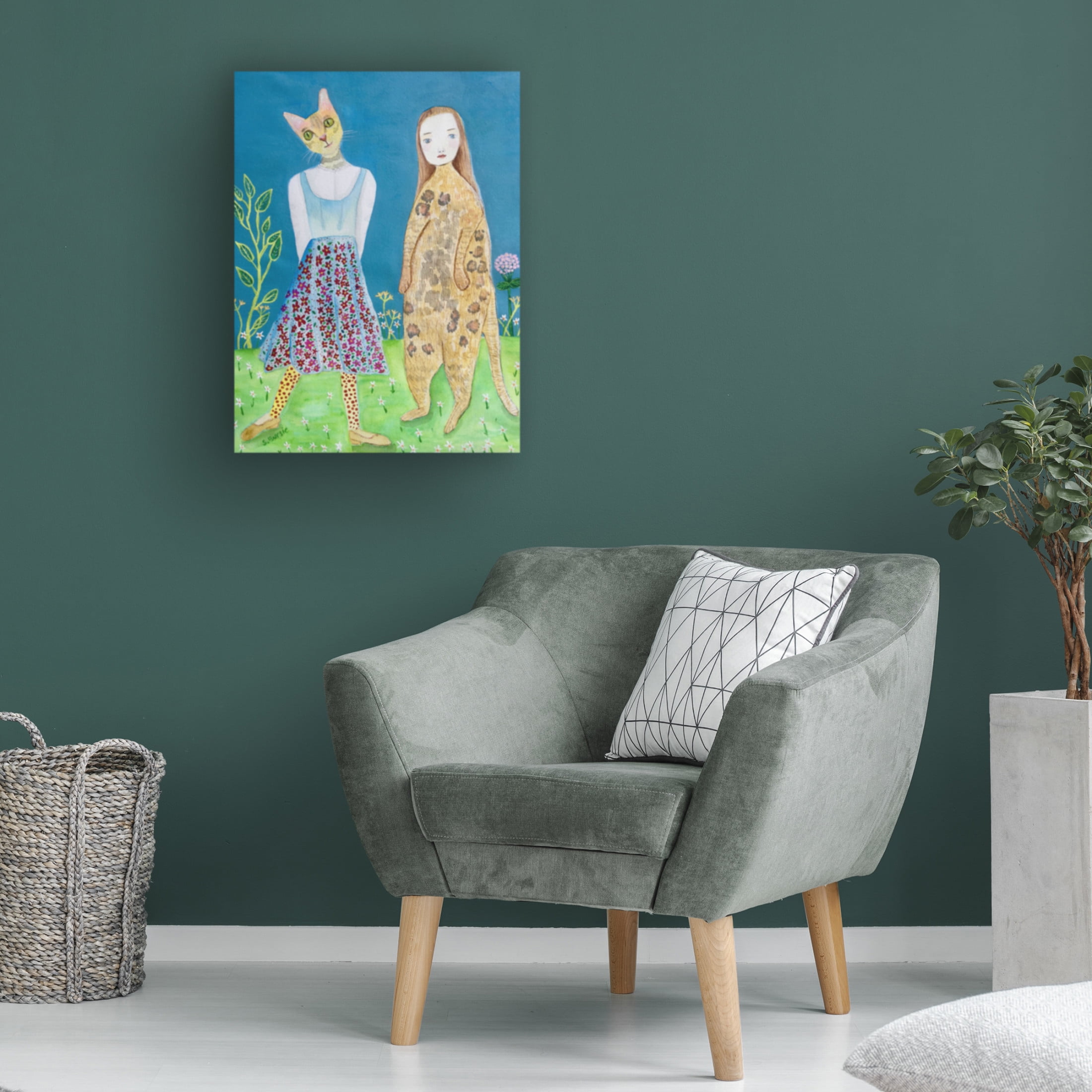Trademark Fine Art Sharyn Bursic The Switch of Heads Canvas Wall Art