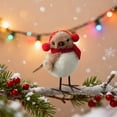 thumbnail image 6 of Savings Week karymi Christmas Foam Bird Ornaments 5.91x3.94-Inch Red Scarf Hat Decoration with Clip for Tree Branches Indoor Outdoor Decor Christmas Party Supplies Summer Savings Wholesale, 6 of 6