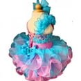 thumbnail image 3 of Jenniferwu G135BL Infant Toddler Baby Newborn Little Girl's Pageant Party Birthday Dress Blue Size 0-3M, 3 of 4
