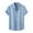 Light Blue, variant on Pisexur Mens Dress Shirts Casual Regular Fit Polo Shirts Short Sleeve Men Button Down Shirt