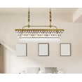 thumbnail image 2 of Nordic 40 inch rectangle pendant in brass, 2 of 7