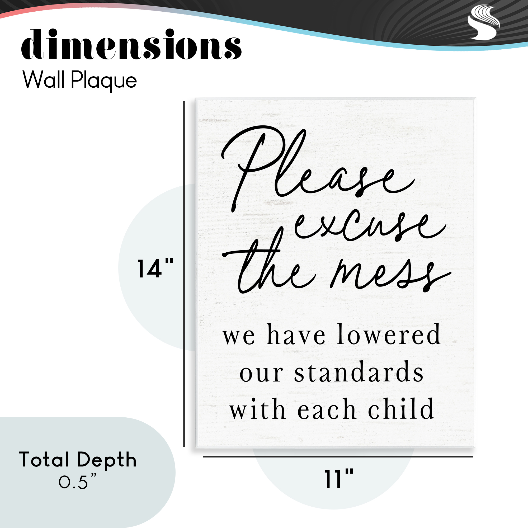 Lowered Stand With Each Child Wall Plaque Art, design by Lettered and Lined