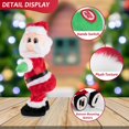 thumbnail image 3 of Muñeco de peluche de Papá Noel que baila Navidad con canción en inglés, 3 of 7