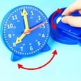 thumbnail image 7 of Kids Educational Learning Clock with Movable Hands, 12/24 Hour Time Teaching Clock Toy for Preschool Early Time Cognition, Classroom Home Learning Aid for Children, 7 of 7
