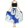 thumbnail image 2 of Bohotusk Blue Snowflake Long Skirt With Coconut Buckle (& Strapless Dress) S/M Only, 2 of 9