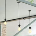 thumbnail image 2 of Pendant Lamp Socket 2 Pcs Lamp Holder Lamp Holder E27 Vintage Lamp Base with Electric Cable Ceiling Pendant Lamp Holder for Home Garden with Installation Accessory, 2 of 5