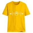 thumbnail image 4 of Ichuanyi Womens Tops, Valentine's Day Women Casual Hearts Printing Short Sleeves O-Neck Loose T-Shirt Blouse Tops, 4 of 4