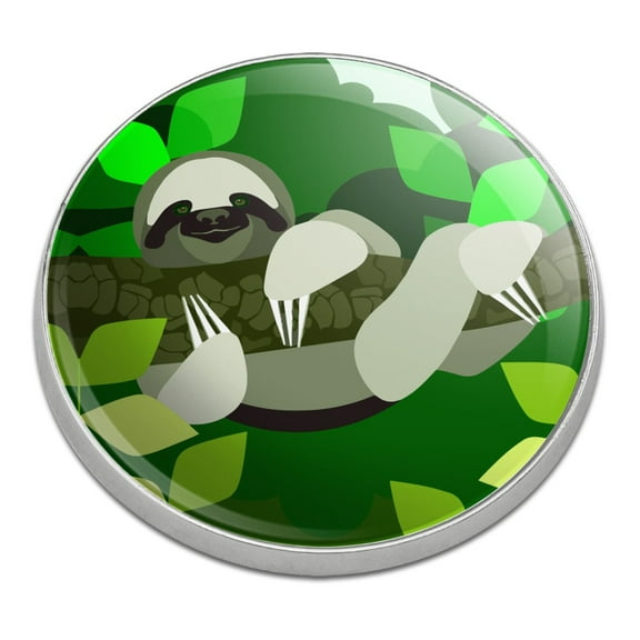 Geometric Sloth Golfing Premium Metal Golf Ball Marker