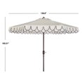 thumbnail image 5 of SAFAVIEH Outdoor Collection Elegant Valance 11-Foot Round Umbrella White/Black, 5 of 8
