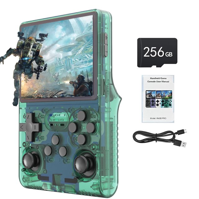 Consola Juego La Juegos Retro Pantalla IPS 3.5 Pulgadas para () Verde