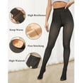 thumbnail image 5 of Magic Fleece Lined Leggings for Women – High Waist Compression Band, One Seam Design, Thermal Winter Leggings, Opaque & Warm, Plus Size XS-3XL, Skin Tone Shades, 5 of 7