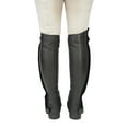 thumbnail image 4 of Grand Prix Full Italian Leather Half Chaps, Black - Calf: 14", Height: 19", 4 of 11