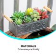 thumbnail image 3 of OFFIGAM Floreros De Metal Plateados Para Jardín Simple Y Para Almacenaje, 3 of 6