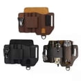 thumbnail image 2 of Funda organizadora EDC de cuero para herramientas EDC, funda multiherramienta de alta capacidad de piel de vaca para cuchillos y llaves de coche., 2 of 5