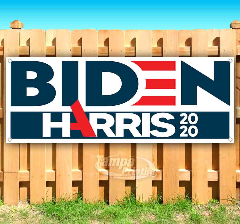 Biden Harris 2020 13 oz Heavy Duty Vinyl Banner Sign with Metal Grommets Many Sizes Available New Flag, Advertising Store 