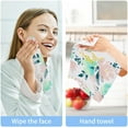 thumbnail image 7 of Watercolour Floral Washcloth 12x12in Set, 2 Pack Absorbent Cotton Towel Square Kitchen Dishes Towels, Soft Cleaning Face Hand Towel Fast Drying, 7 of 7