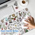 thumbnail image 4 of Long Mouse Pads for Desk,Multicolor Christmas Pattern Desk Mats on Top Of Desks, Desk Mouse Pad Extra Large with 3mm Non-Slip Base and Stitched Edge for Gaming,Office,Work,Home 35.4x15.7in, 4 of 5