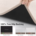 thumbnail image 3 of Enyhom Bathroom Rugs Sets of 3, Absorbent Bath Mat Non Slip Washable Bath Floor Rugs, Beige, 3 of 7