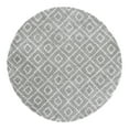 thumbnail image 3 of Unique Loom Trellis Shag Collection Area Rug - Ruth (10' Round Gray/Ivory), 3 of 11