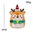 thumbnail image 4 of 25CM Christmas Santa Claus Elk Snowman Plush Toys Soft Stuffed Animals Pillow Dolls Home Decor Christmas Gifts For Kids, 4 of 5
