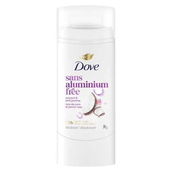 Dove Aluminum-Free Deodorant 72H Protection Coconut & Pink Jasmine, 74 g
