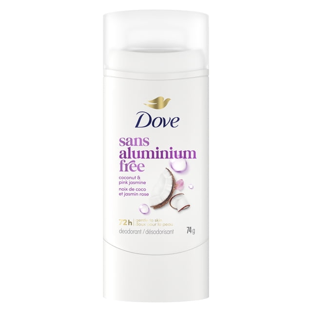 Dove Aluminum-Free Deodorant 72H Protection Coconut & Pink Jasmine, 74 g