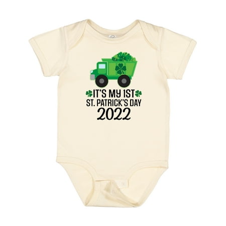 

Inktastic My First St Patricks Day 2022 Irish Truck Gift Baby Boy Bodysuit