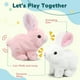 thumbnail image 3 of Conejito de peluche Oeofuzep saltando, conejito caminante con sonidos, 3 of 6
