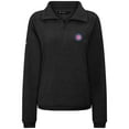 thumbnail image 2 of Women's Levelwear Black Chicago Cubs Camden Insignia 2.0 Quarter-Zip Top, 2 of 3