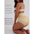 thumbnail image 5 of GAI YI Plus size Women's Briefs Coverage Underwear Ladies Panties for Women Women's High-Waist Light Tummy Control Girdle Panties Black+Skin+Pink+Burgundy 3XL, 5 of 5