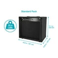 thumbnail image 5 of Monoprice 40-Watt 1x10 Guitar Combo Amplifier - Black with Spring Reverb, 10in 4-ohm Speaker, High & Low Inputs, Headphone Output For Electric Guitars, 5 of 6
