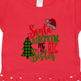 thumbnail image 3 of Inktastic Santa is Promoting Me to Big Sister Green Plaid Tree Girls Toddler Dress, 3 of 4