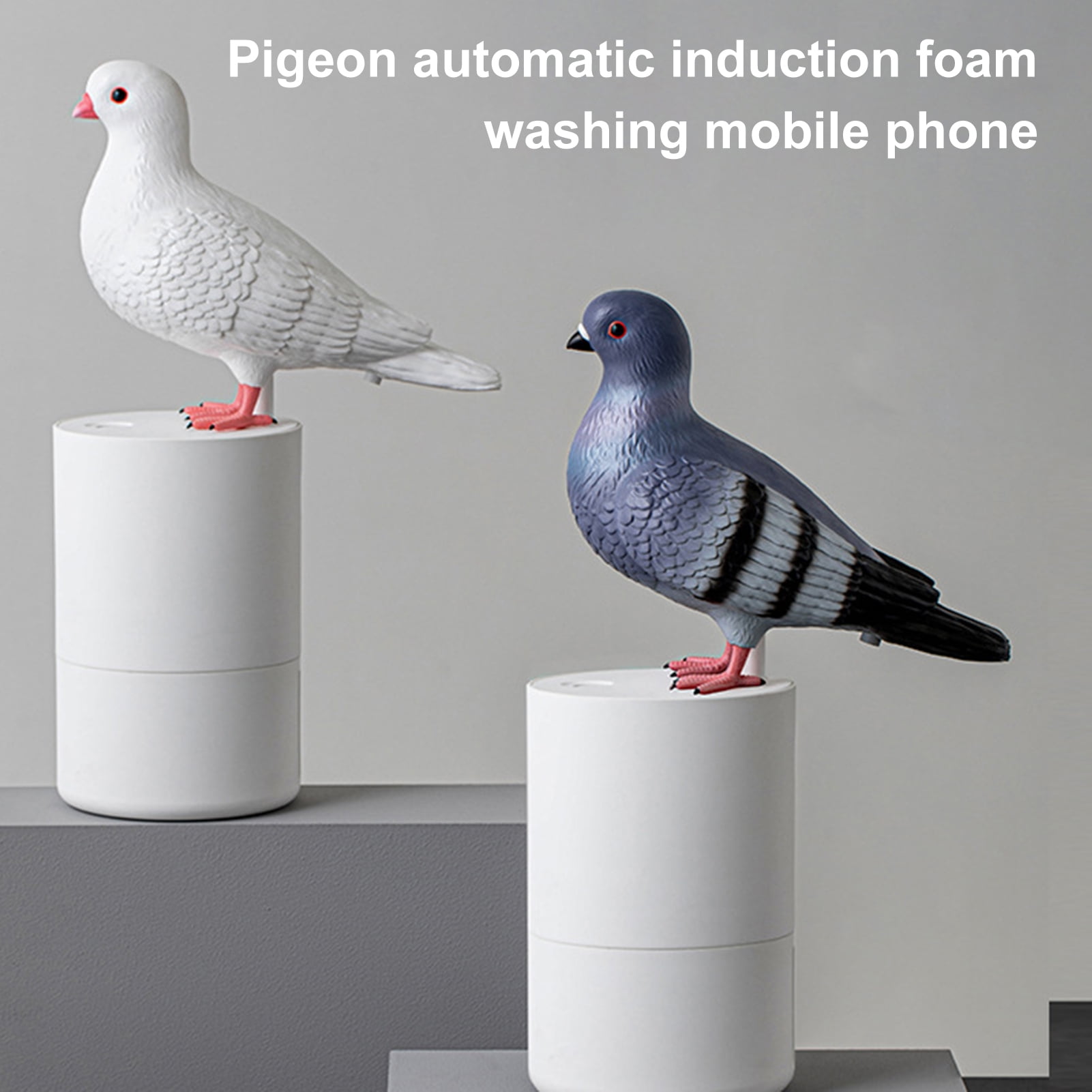 Koiauber Pigeon Shape Soap Dispenser Automatic Induction Foam Hand Washer Fine Foam Touchless Automatic Sensing Hygienic Foam Dispenser