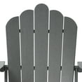 thumbnail image 4 of WestinTrends Highland 2-Piece Outdoor Patio HDPE Adirondack Chair With Ottoman and Cup Holder Set, Gray, 4 of 14